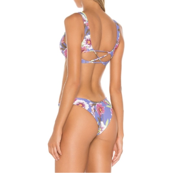 NWT L*Space Playa Top & Cabana Bitsy Bottoms 2 Pc. Bikini Set in Lost in… - Picture 6 of 7